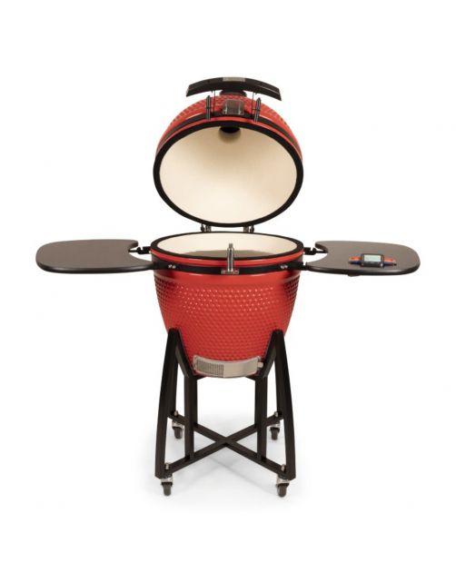 Patton Premium Kamado 21inch Red Devil - Barbecue - Ø 47 cm 77 kg Rood Zwart