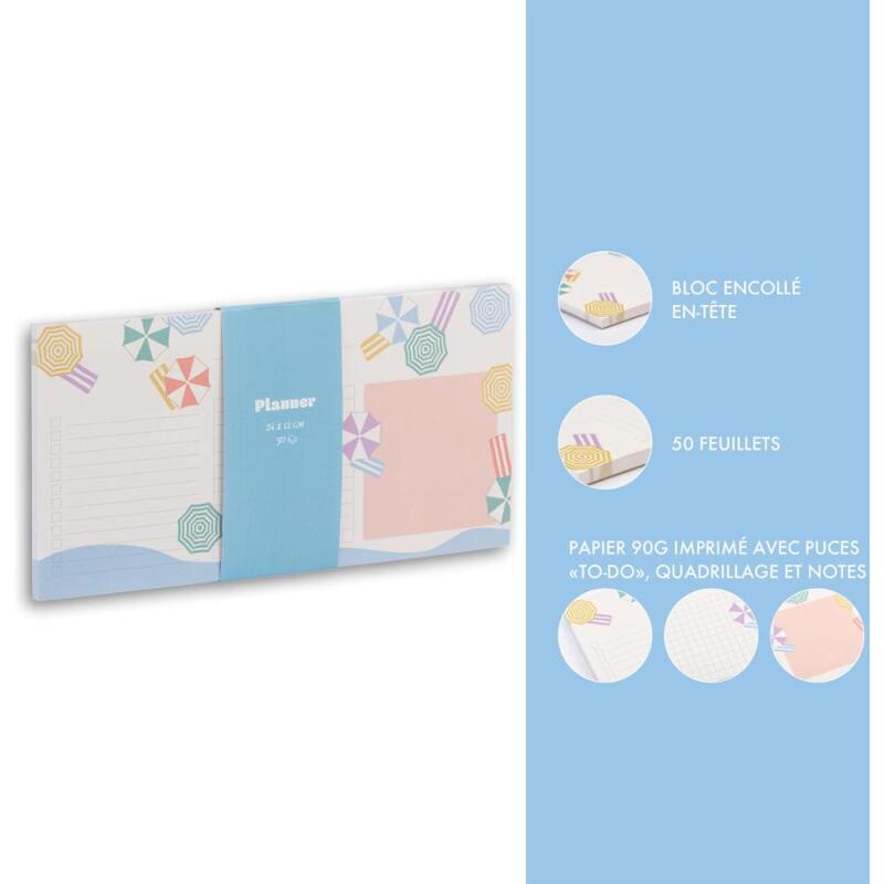 Dolce Amore, Mini planner 24x12 cm 50 feuillets imprimés