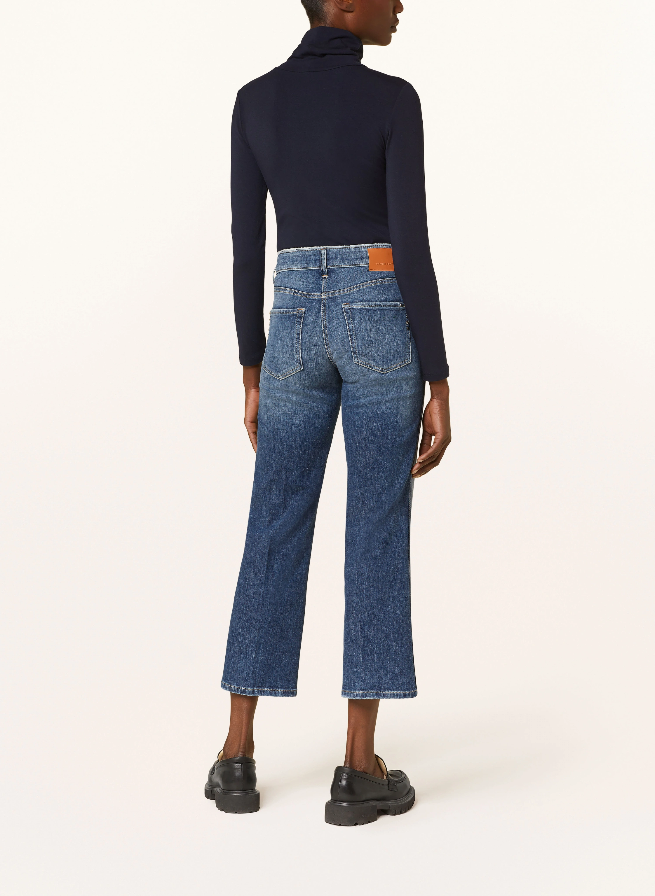 CAMBIO Bootcut Jeans FRANCESCA mit Nieten