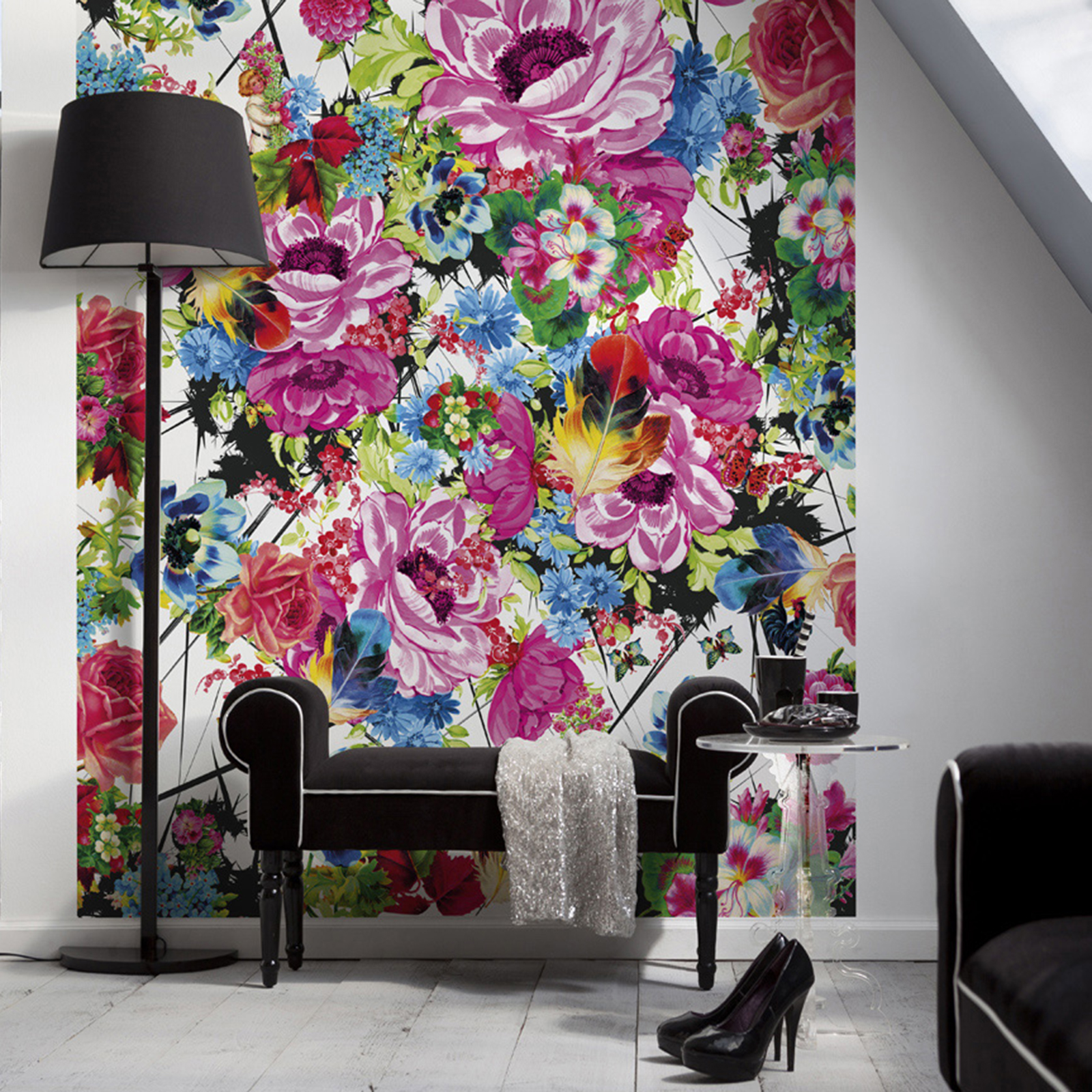 Papier-Fototapete ROMANTIC POP - bunt - 184x254 cm