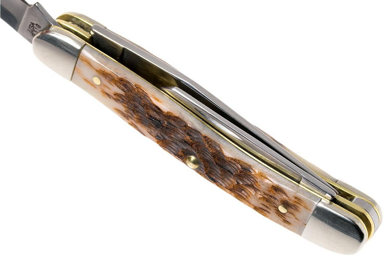 Case Medium Stockman Amber Jigged Bone, 00042, 6318 SS zakmes
