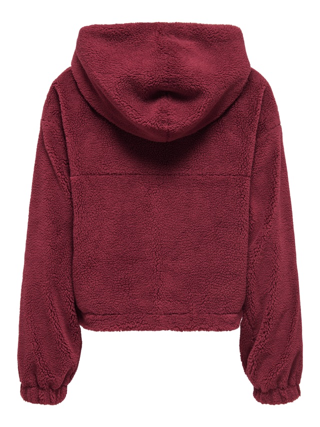 ONLY Fleecejacke »ONLSIENA TEDDY ANORAK LIFE CC OTW« mit Kapuze