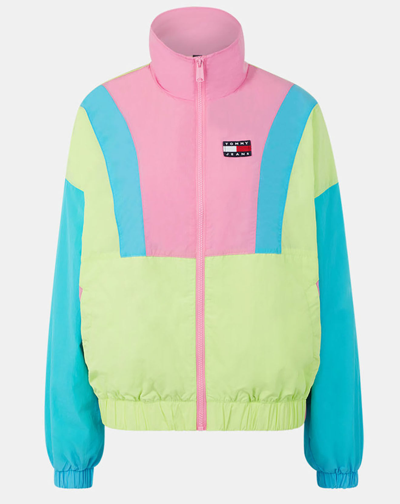 Tommy Jeans Coupe-vent colorblock zip through multicolore