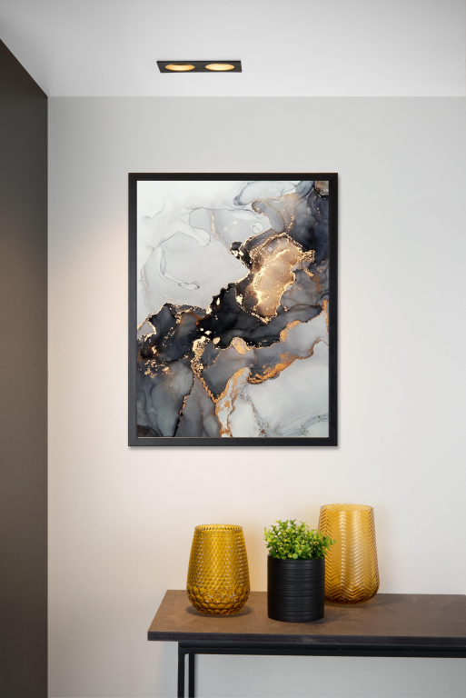 Lucide Embed 2 spot inbouw zwart