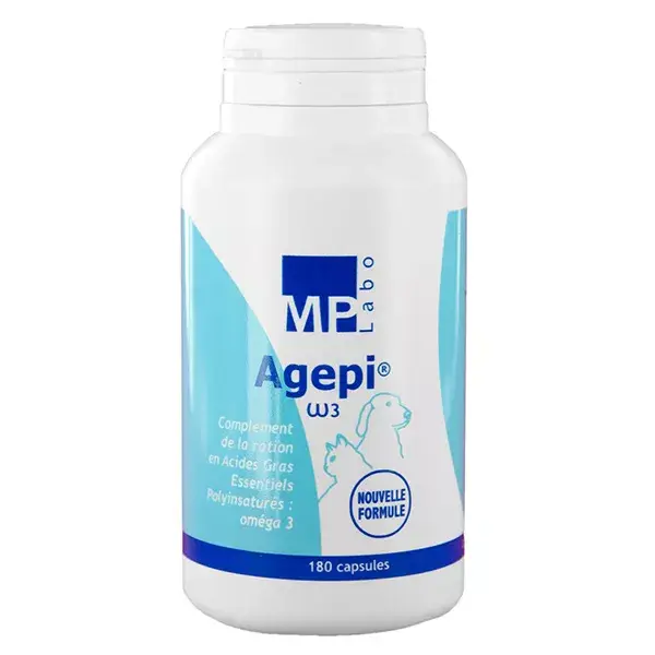 MP Labo Agepi Ômega 3 para Cães e Gatos, 180 cápsulas