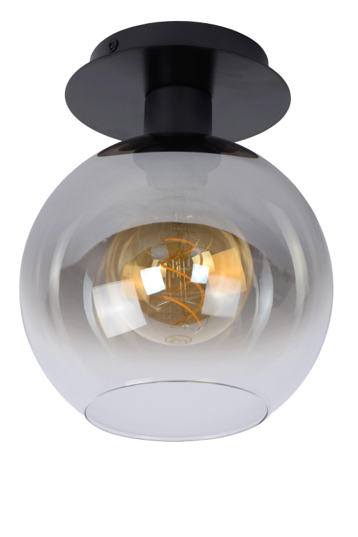 Lucide Marius 1 plafondlamp Ø20 zwart