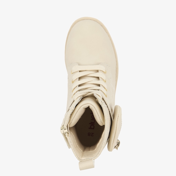 Blue Box meisjes veterboots beige met tasje