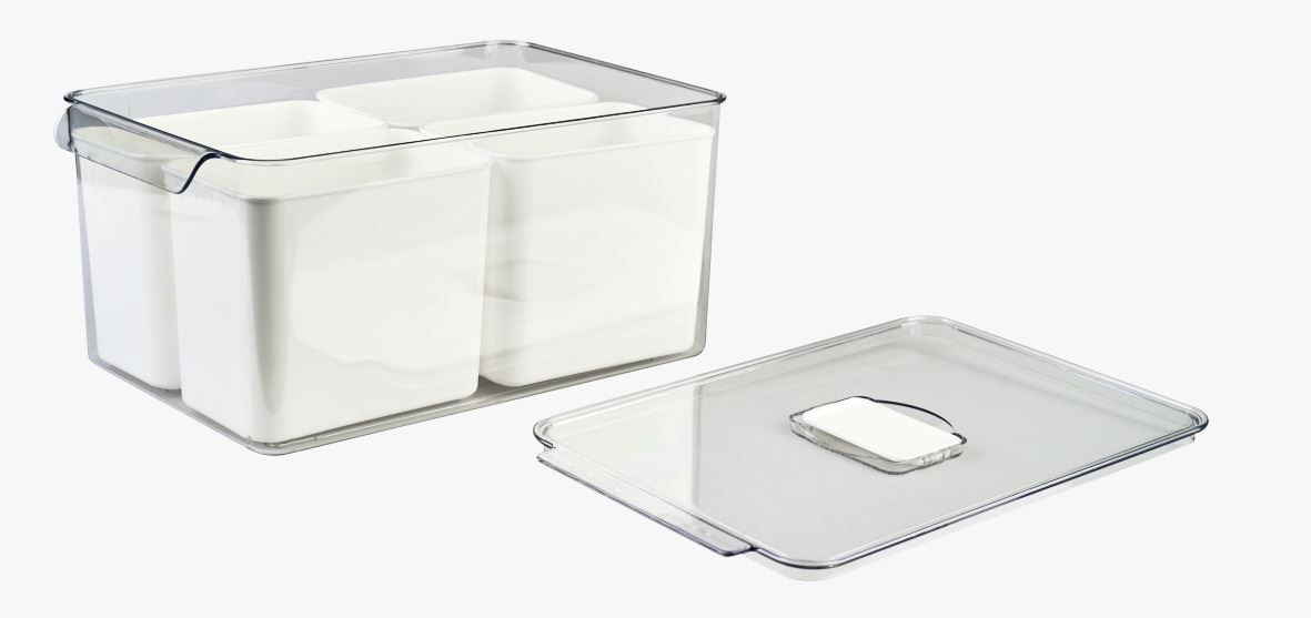Oppbevaringsboks offwhite - 21x32,5x15,5 cm