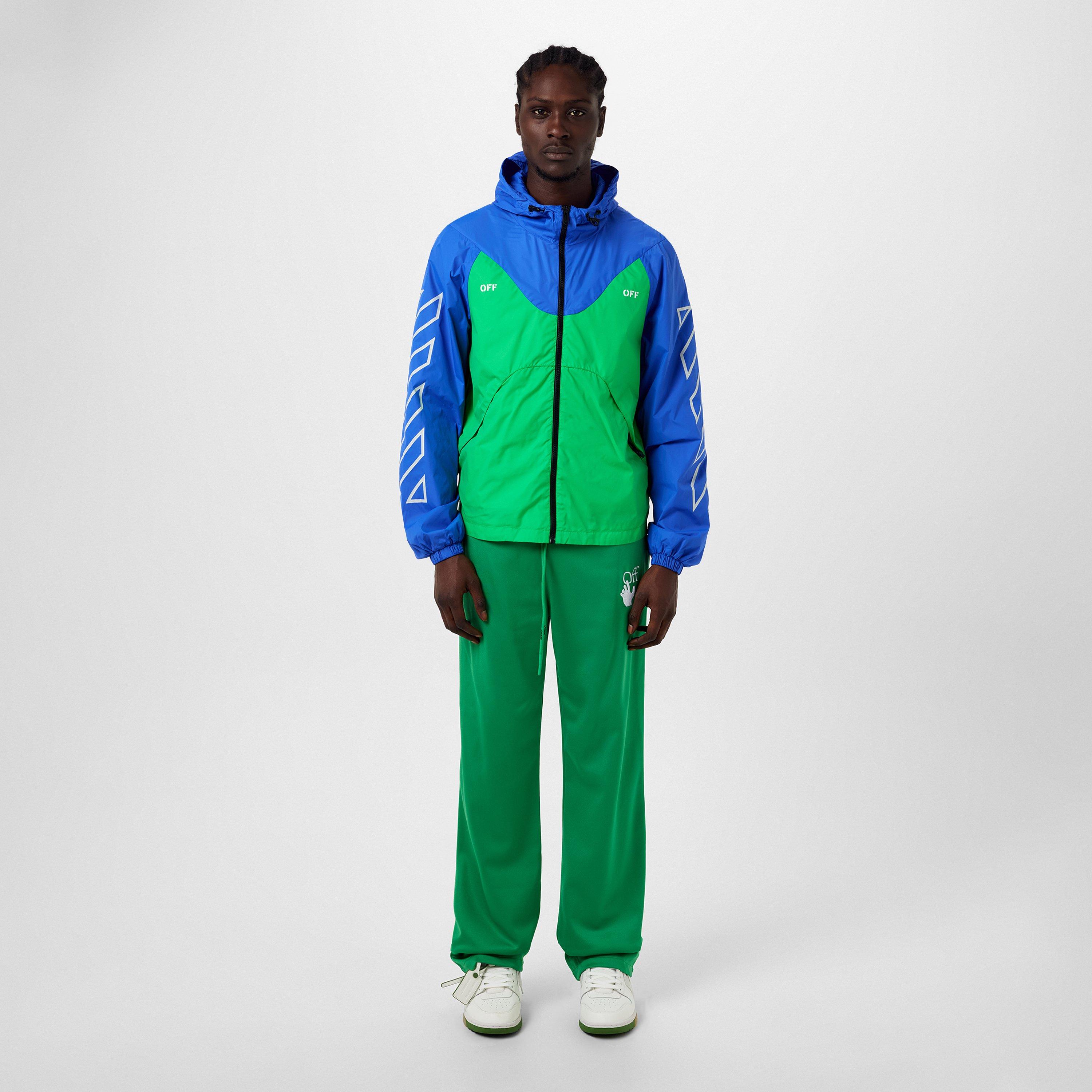 Off White Athlete Off Stamp Running Jacket