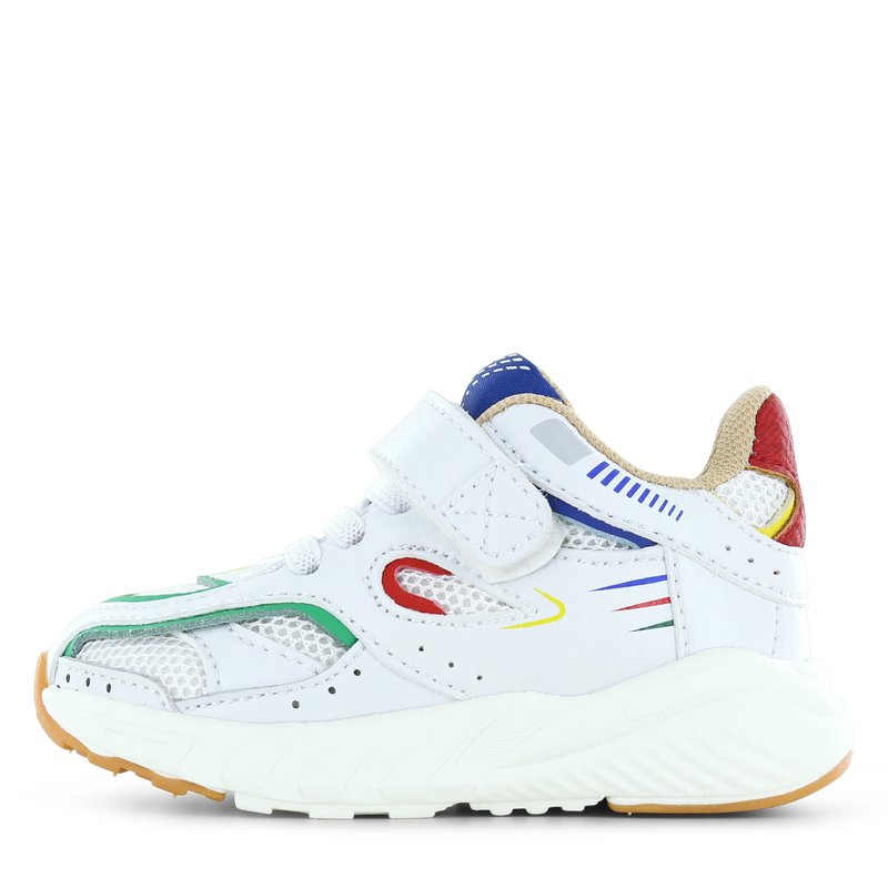Shoesme sportief wit sneakertje met kleurrijke details  | Sale