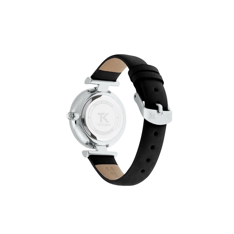Montre Trendy Kiss en Cuir Femme Noir