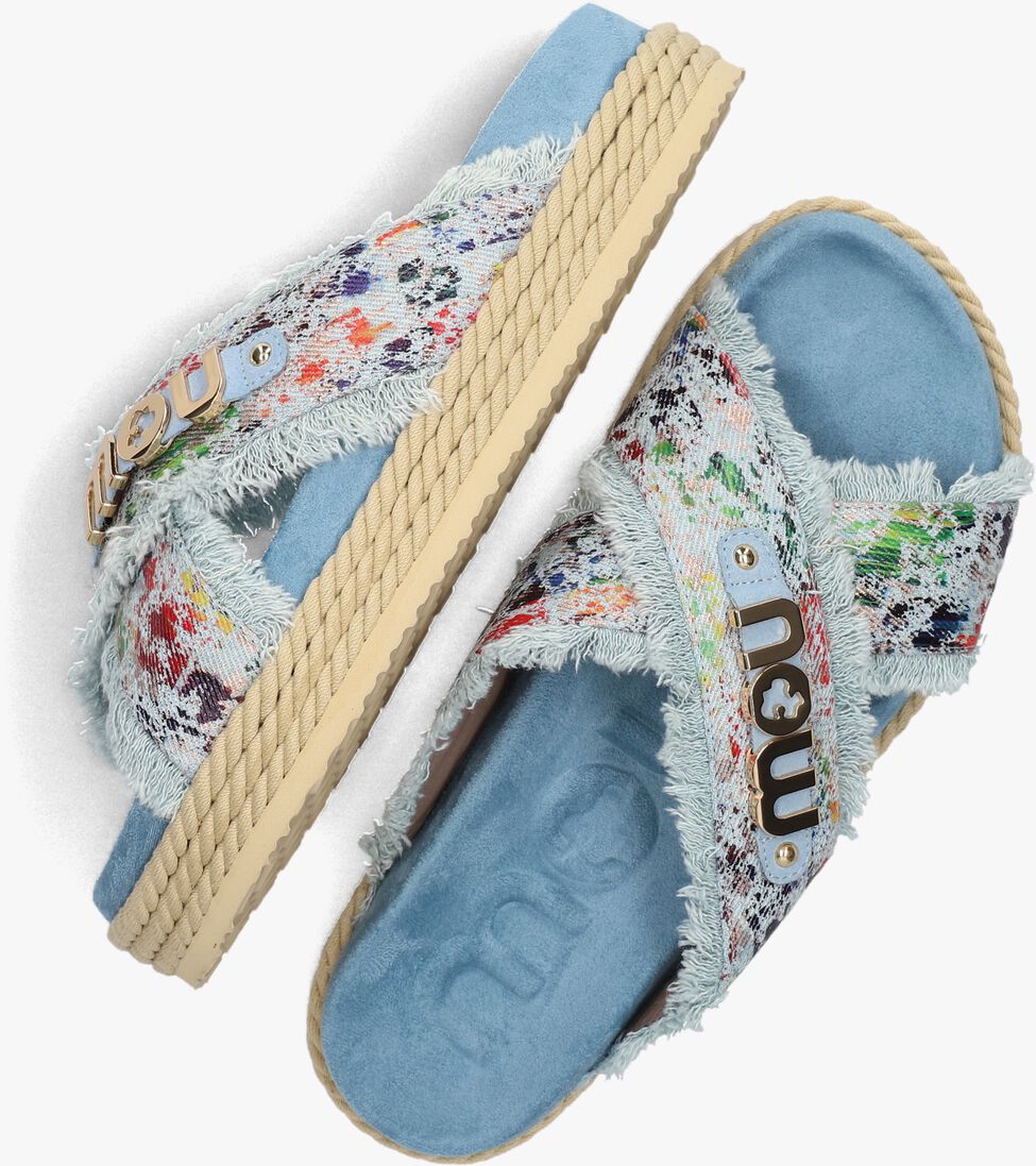 MOU blauwe mou slippers mu.sw451006k