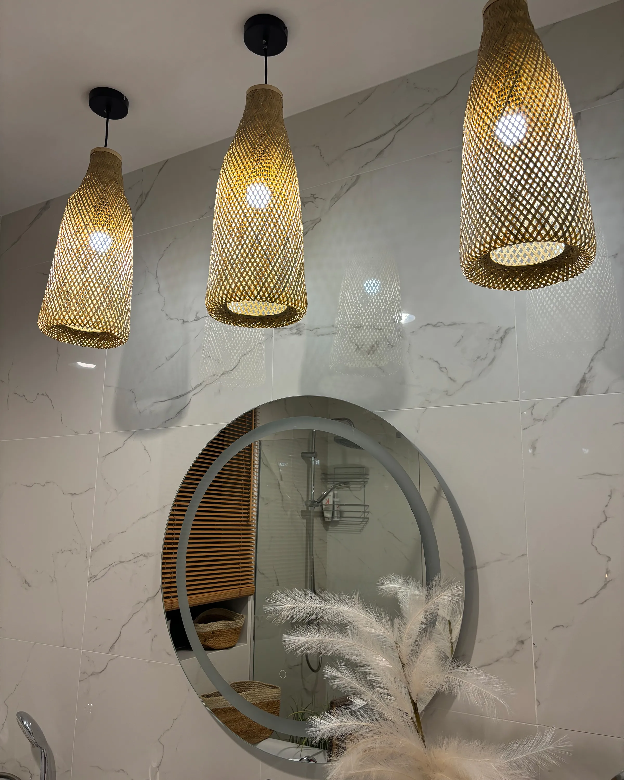Hanglamp LWELA Bamboehout Natuurlijk