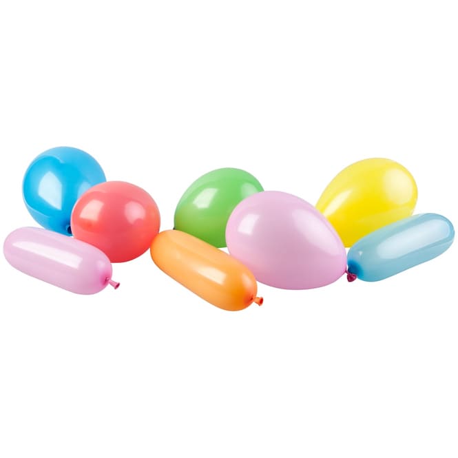 Luftballons - verschiedene Farben, Formen und Größen - 100 Stück