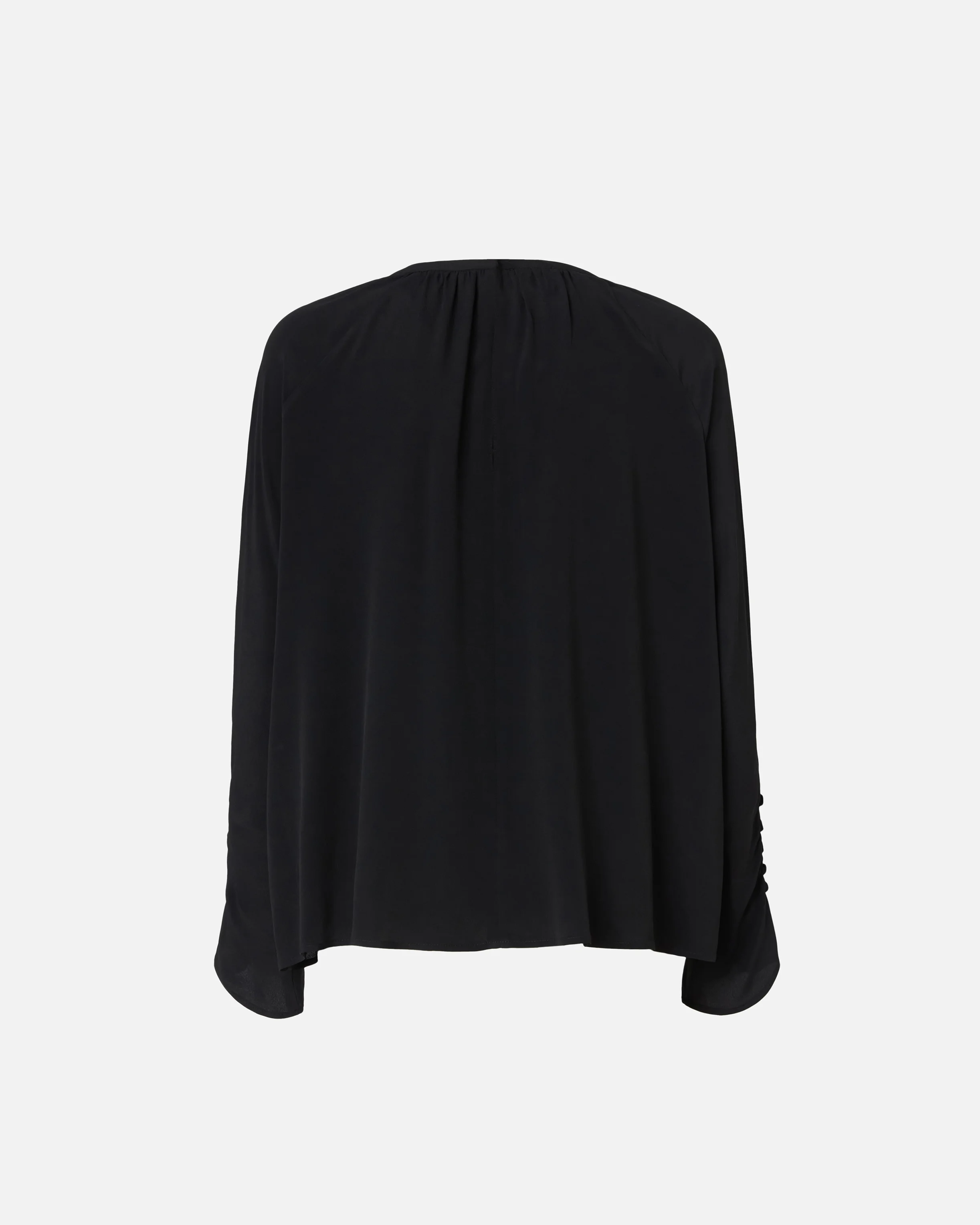 Blouse fluide à encolure en v | Noir