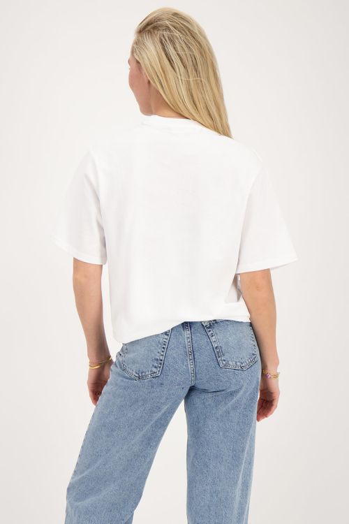 Wit T-shirt met strik