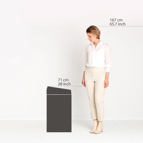 Touch Bin afvalemmer, 60 liter - Soft Beige