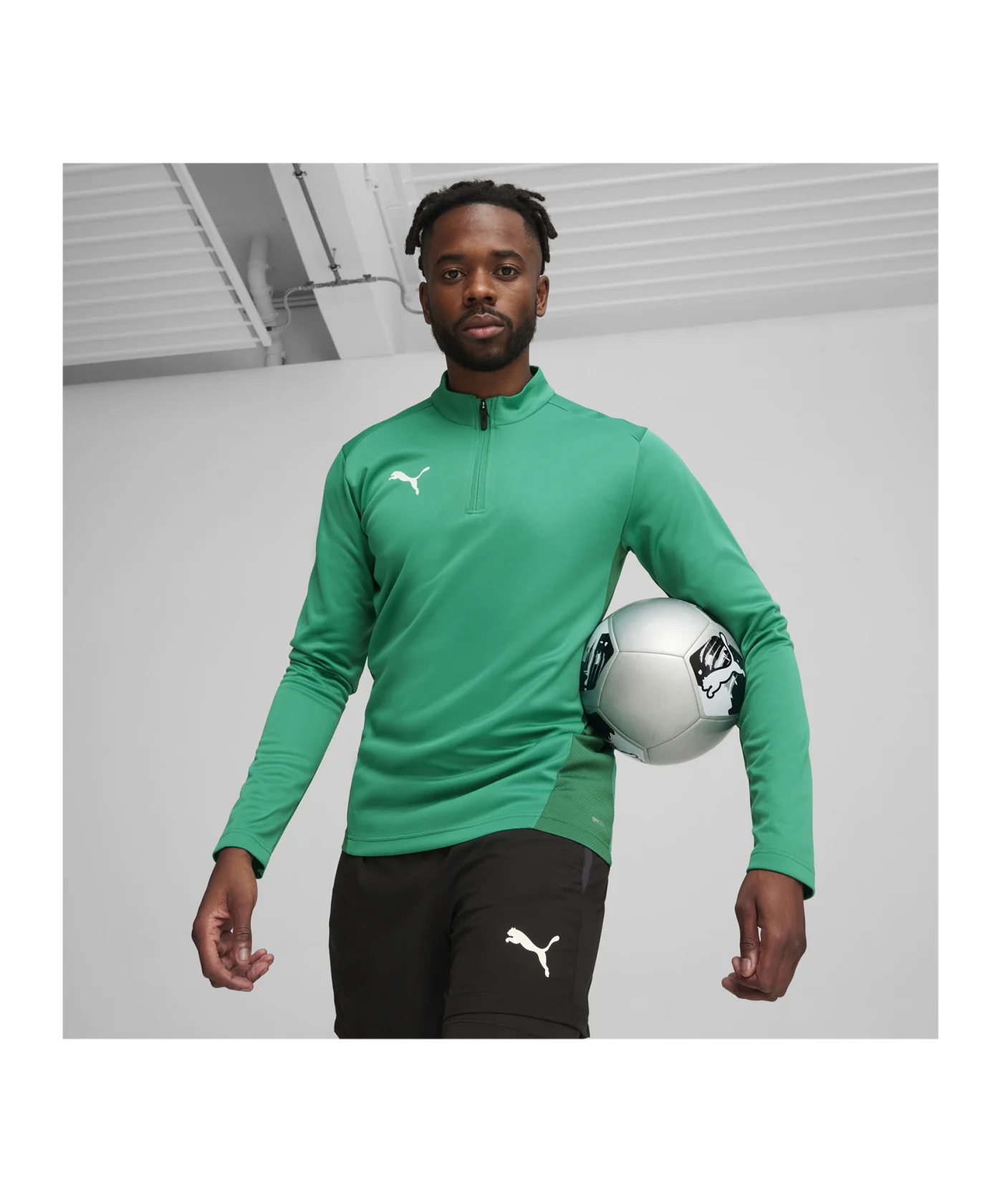 PUMA teamGOAL Training 1/4 Zip Sweatshirt Grün F05