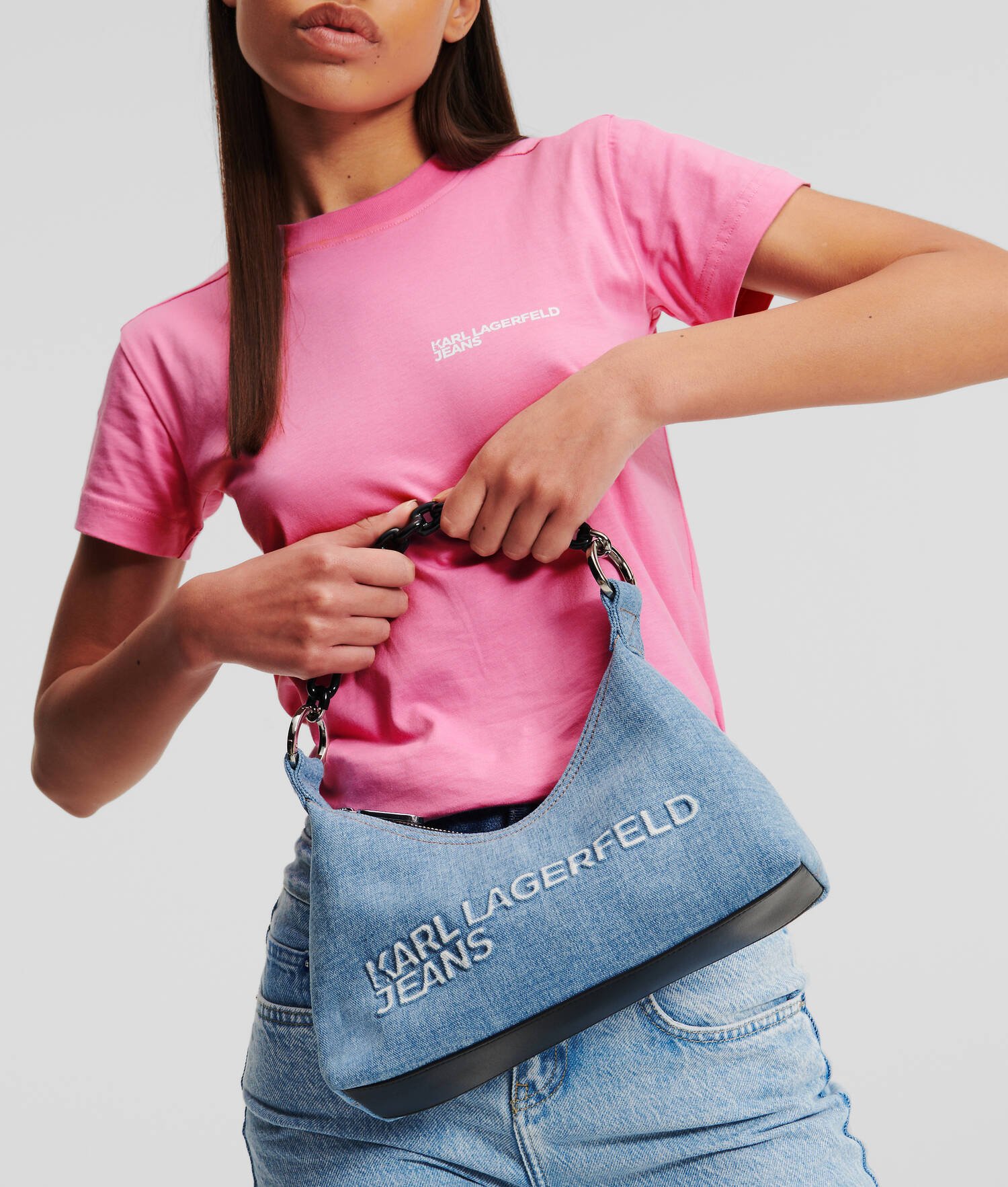 SAC PORTÉ ÉPAULE EN DENIM KLJ