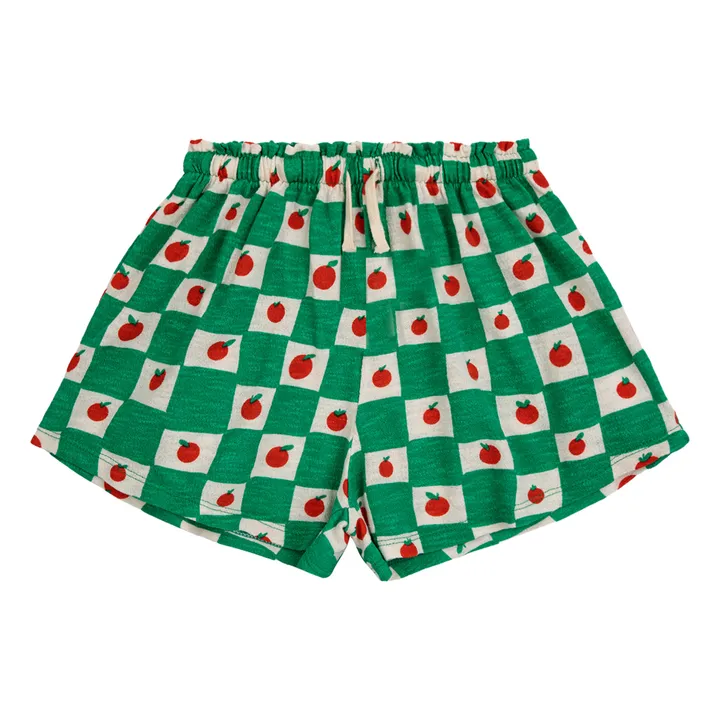 Bobo Choses Short Volants Coton Bio Tomates | Vert