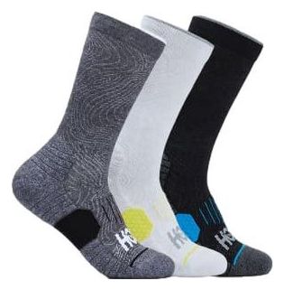 3 Paires de Chaussettes mi-hautes Hoka Multicolore Unisexe