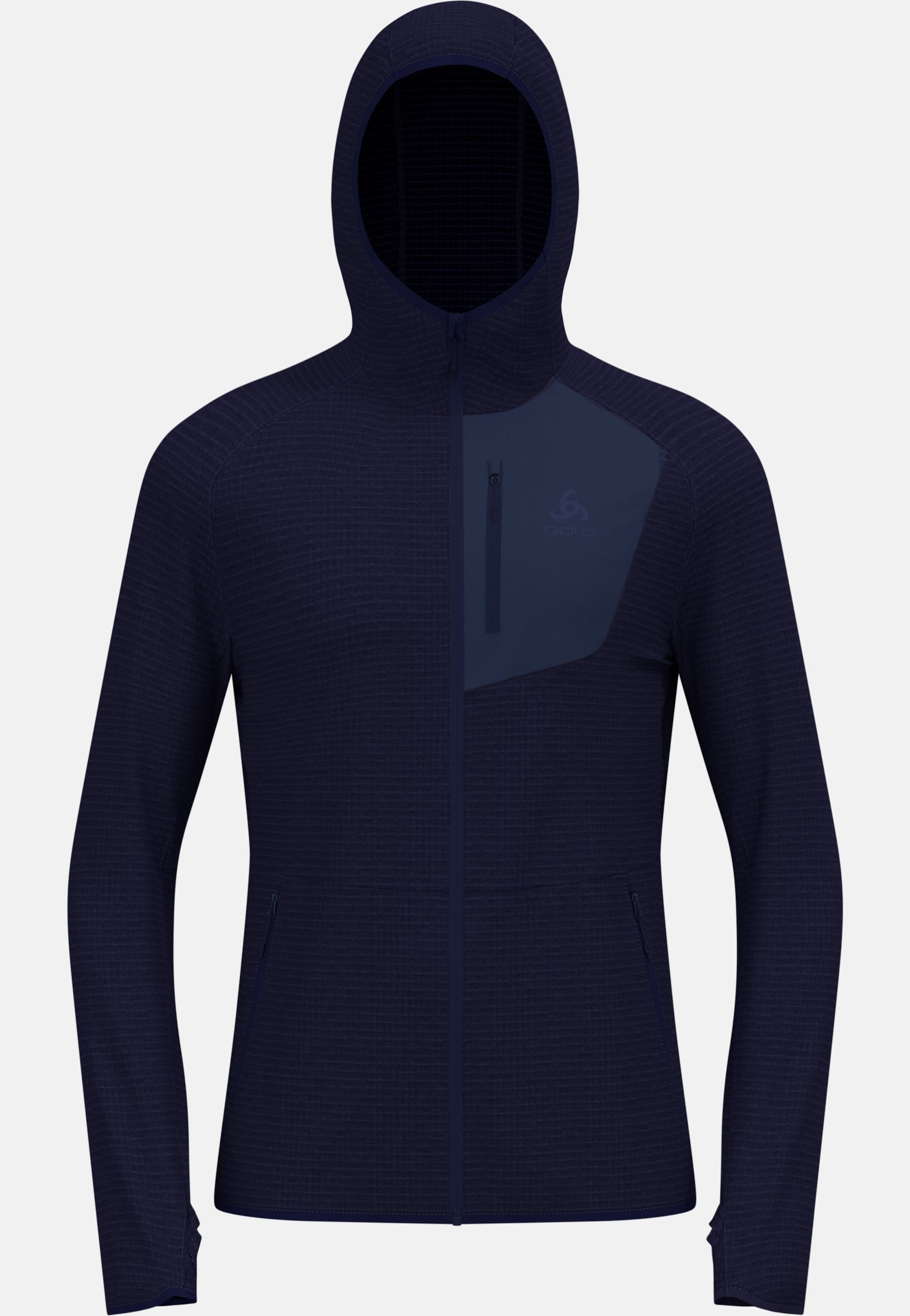 Ascent Mid Layer mit Kapuze und Reissverschluss in eclipse