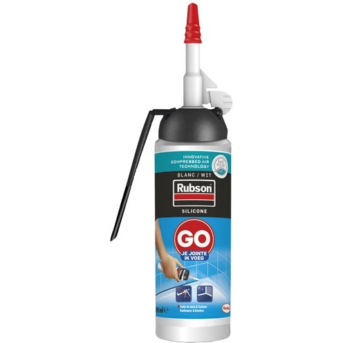 Mastic Silicone Rubson GO Je jointe Bain & Cuisine Anti-Moisissures – Cartouche 100 ml