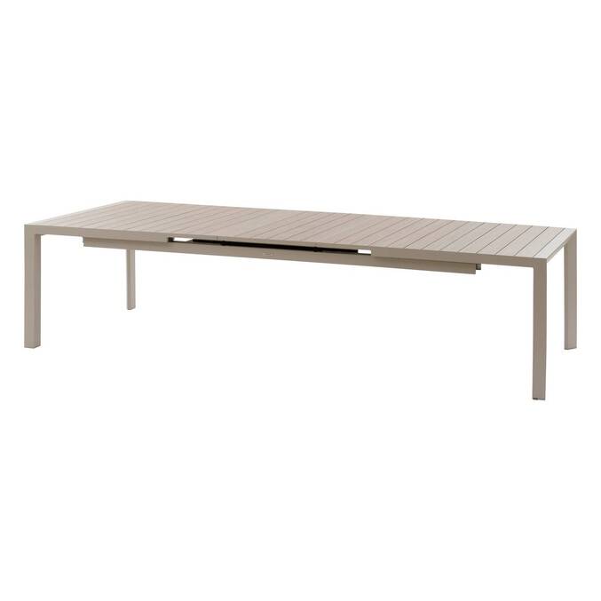 Table de jardin extensible ÉVASION Effet bois Lin & Argile