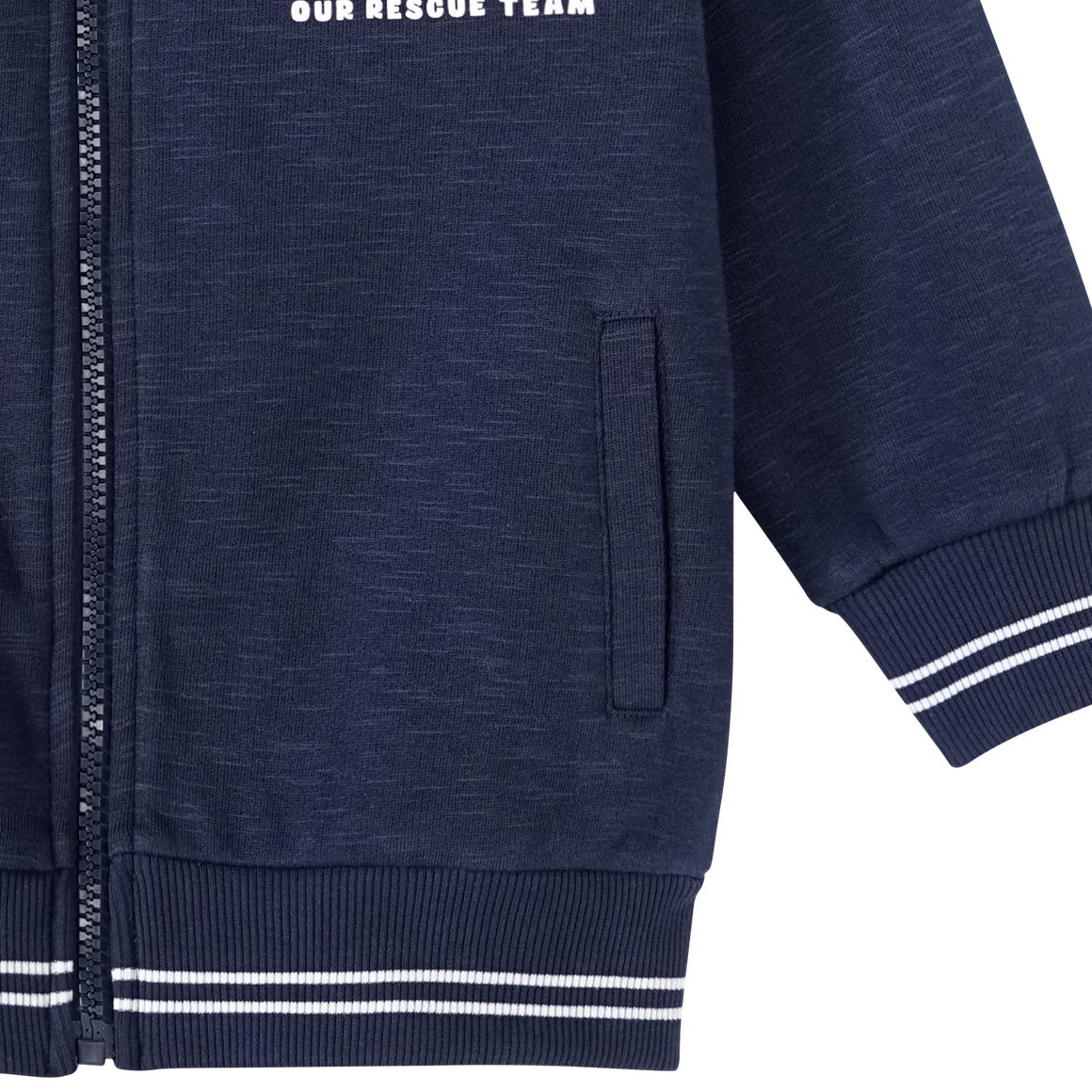 Topolino Jungen Sweatjacke mit Feuerwehrauto-Motiv dunkelblau