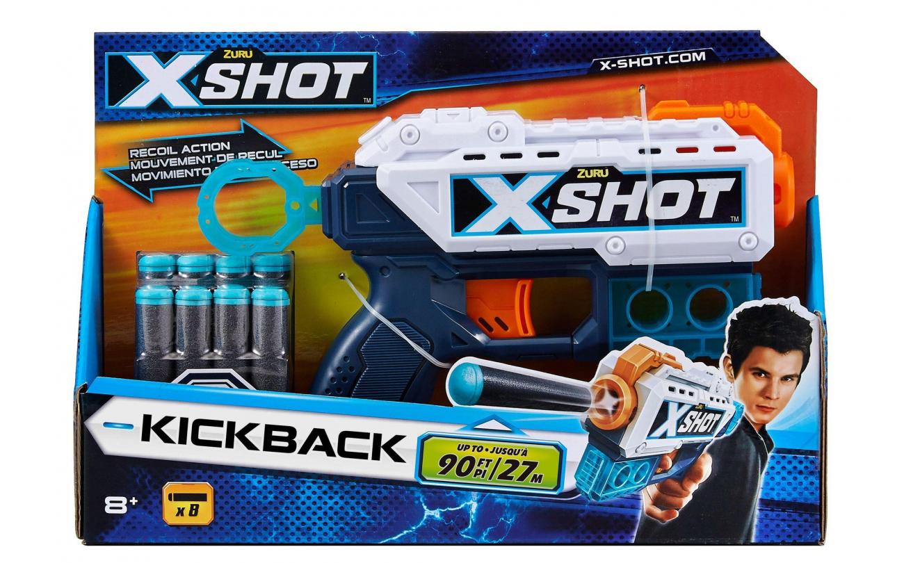 X-shot Kickback met 8 darts