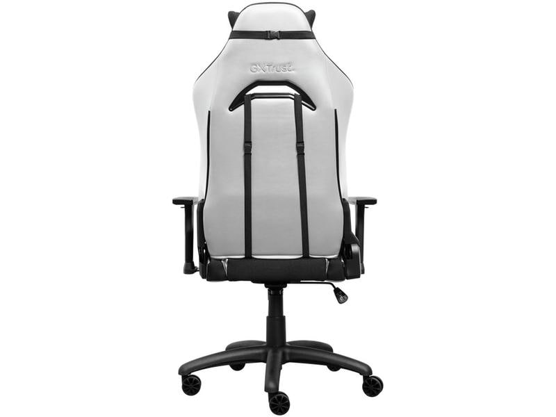 Trust GXT 714W Ruya Schwarz/Weiss Komfortabel, vollständig einstellbarer Gaming-Stuhl, hergestellt aus recycelten Materialien