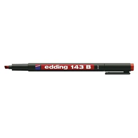 edding 143 Folienschreiber für OHP, B, rot, permanent, 1-3mm