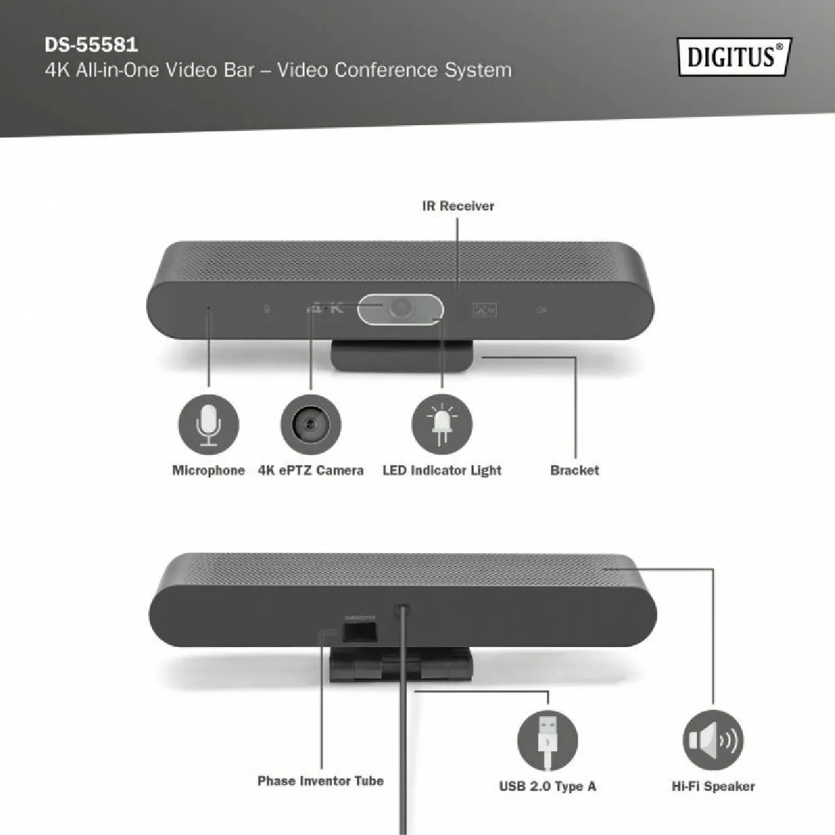 Digitus VideoBar Mini 4K