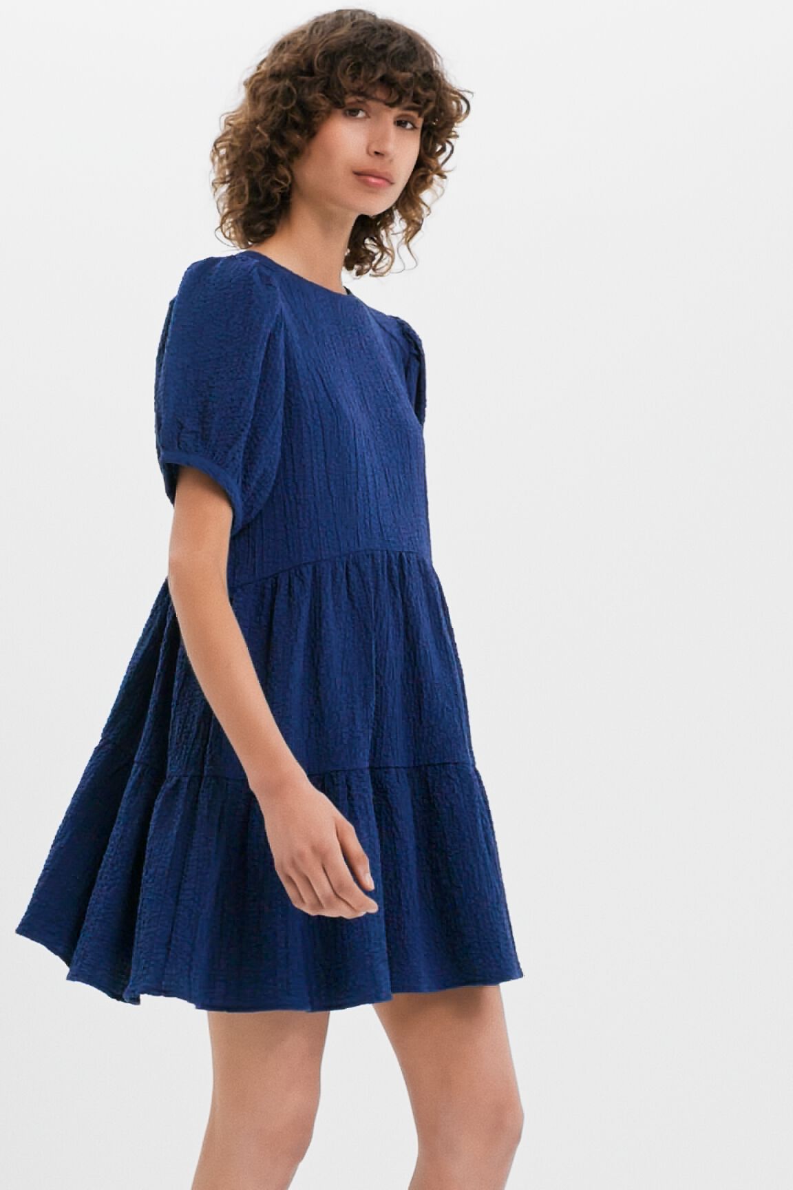 Robe courte texturée