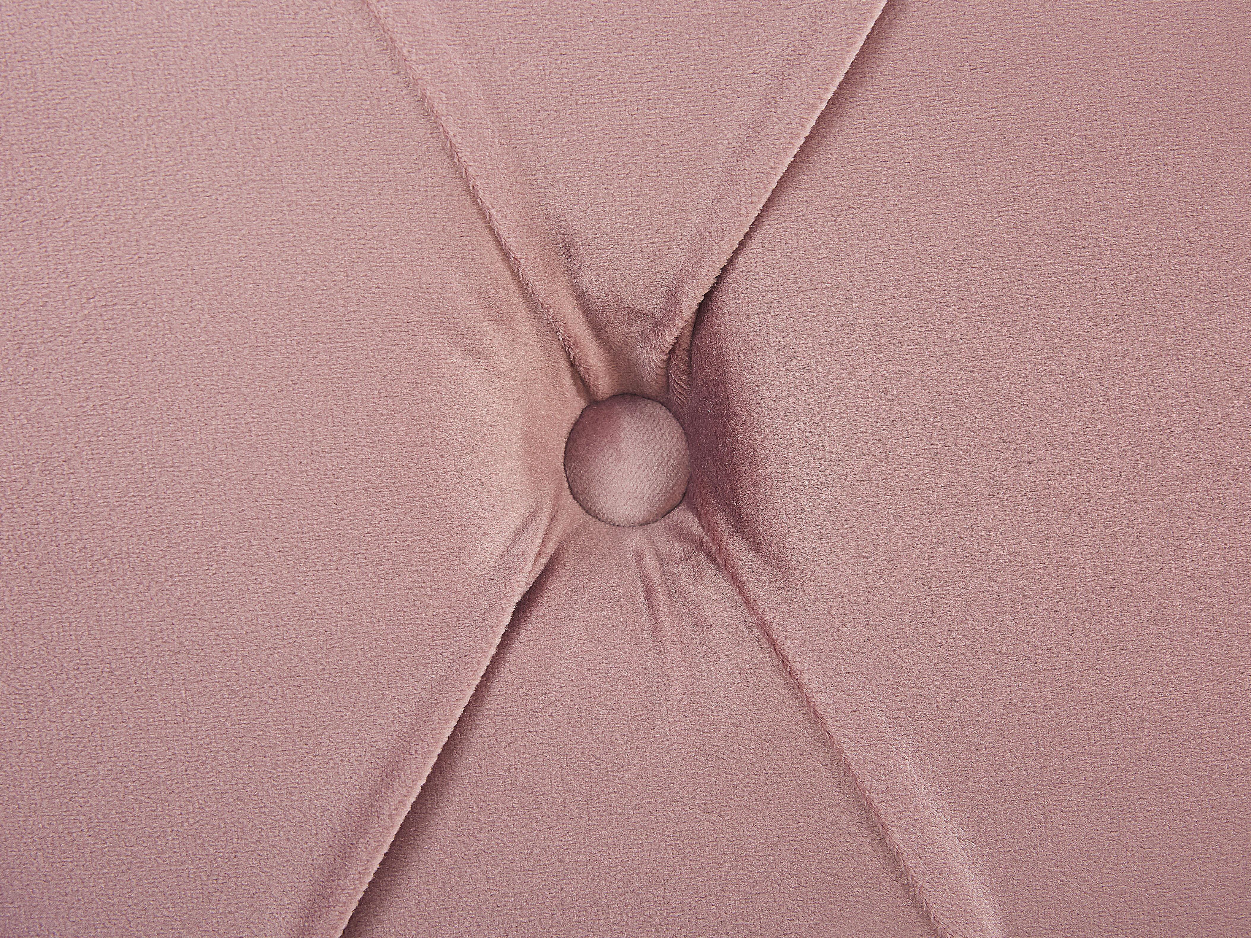 Waterbed Fluweel AVALLON 180 x 200 cm Roze