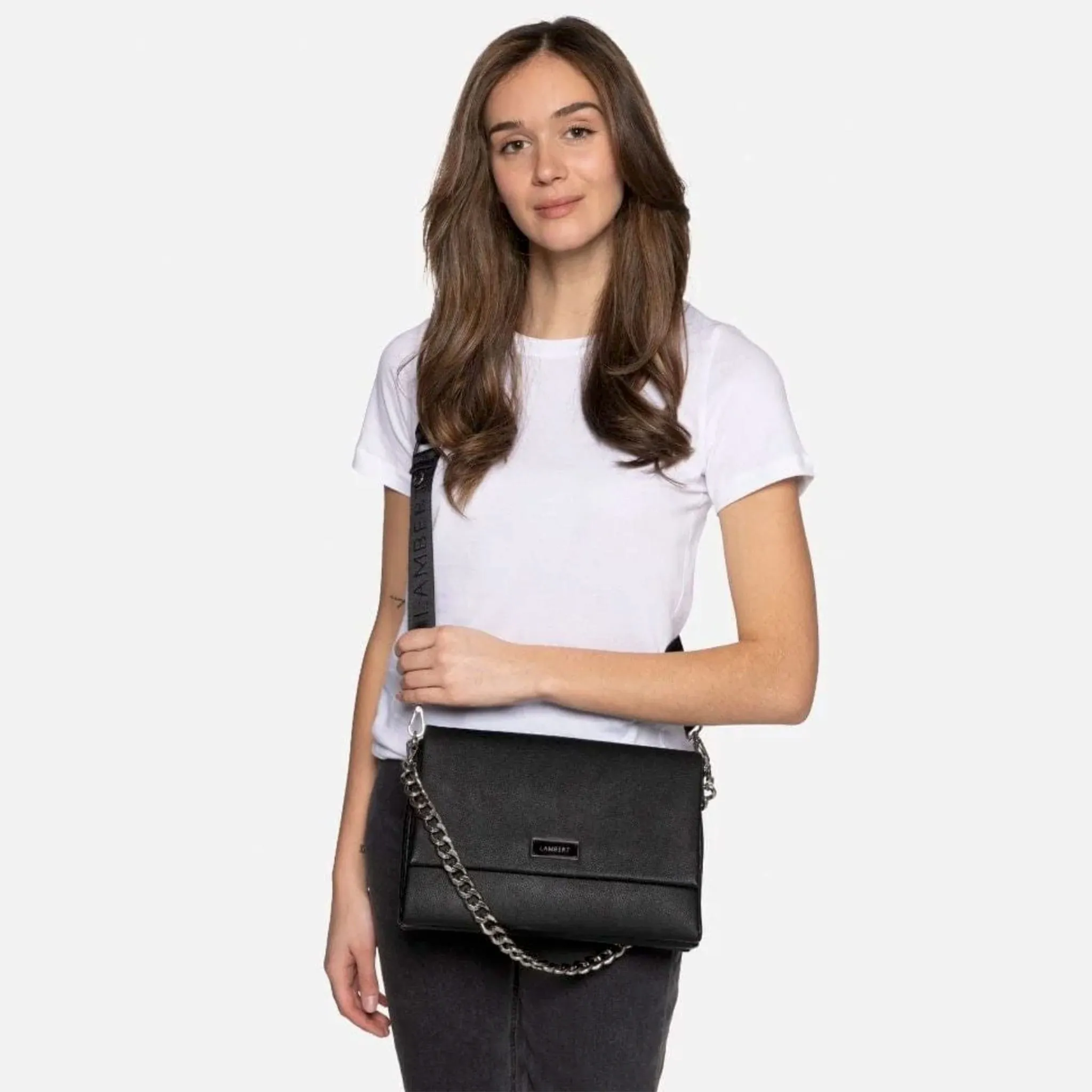 Lambert Sac à Main Valeria - Noir Pebble