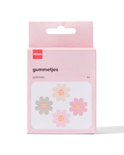 4 gommes fleurs Ø4cm