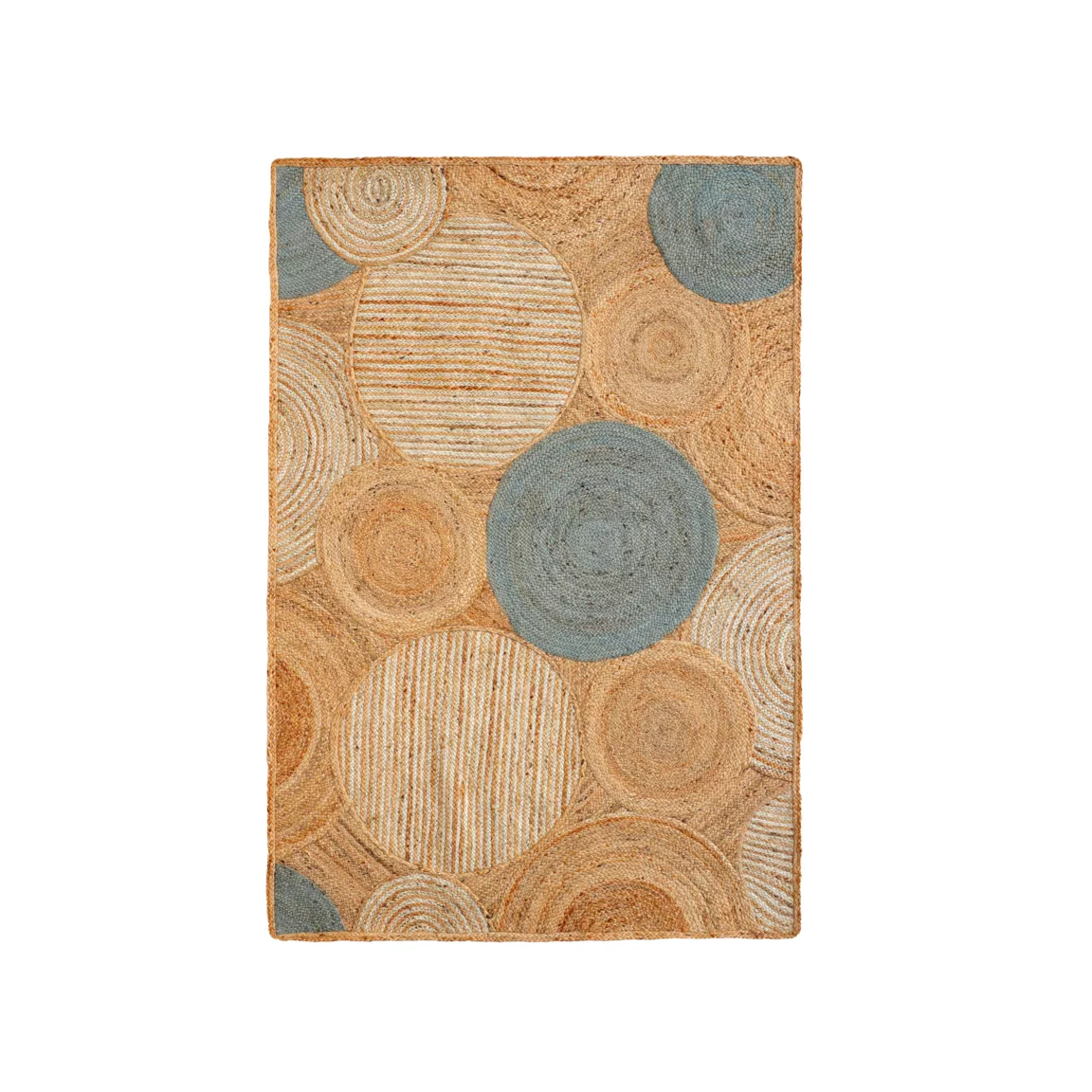 Tapis de salon rectangulaire jute tissée main (160 x 230 cm) Tara Marron
