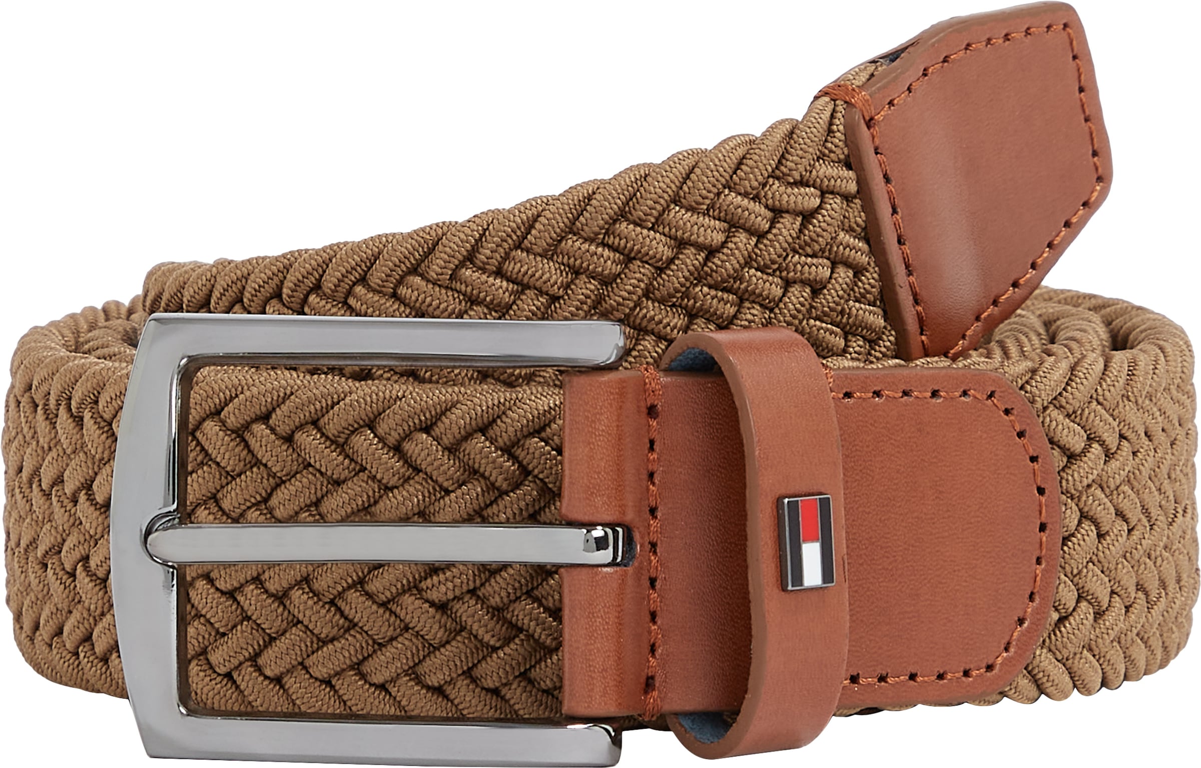 Tommy Hilfiger Flechtgürtel »DENTON ELASTIC 3,5 cm breit«, Grössenverstellbar