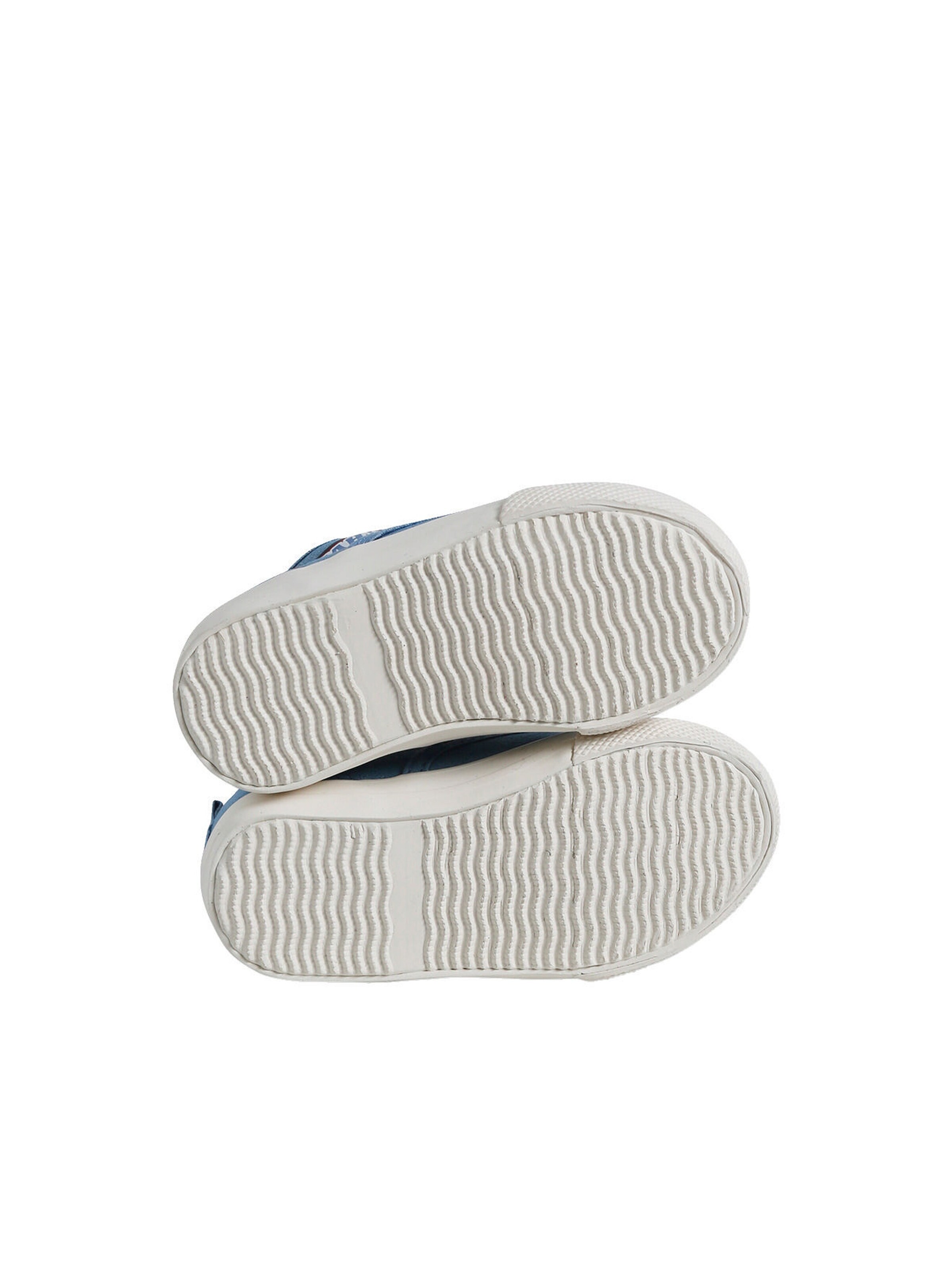 Vertbaudet Baby Stoff-Sneakers mit Gummizug blau