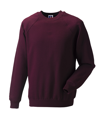 Russell Europe R-762M-0 - Sweatshirt Confort Raglan en Coton et Polyester