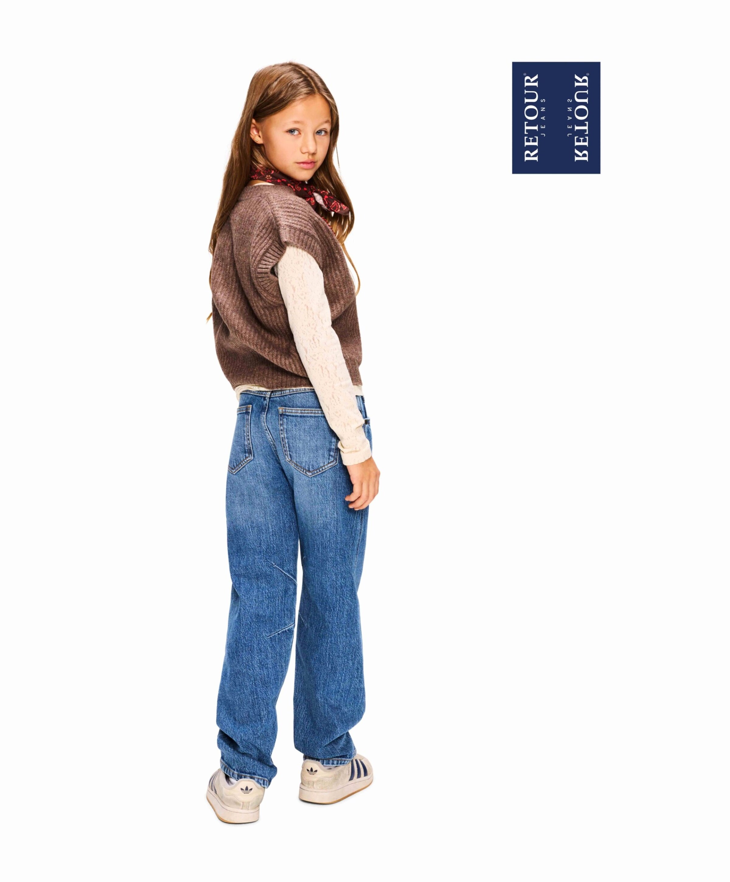 Retour Pippa meisjes jeans blauw