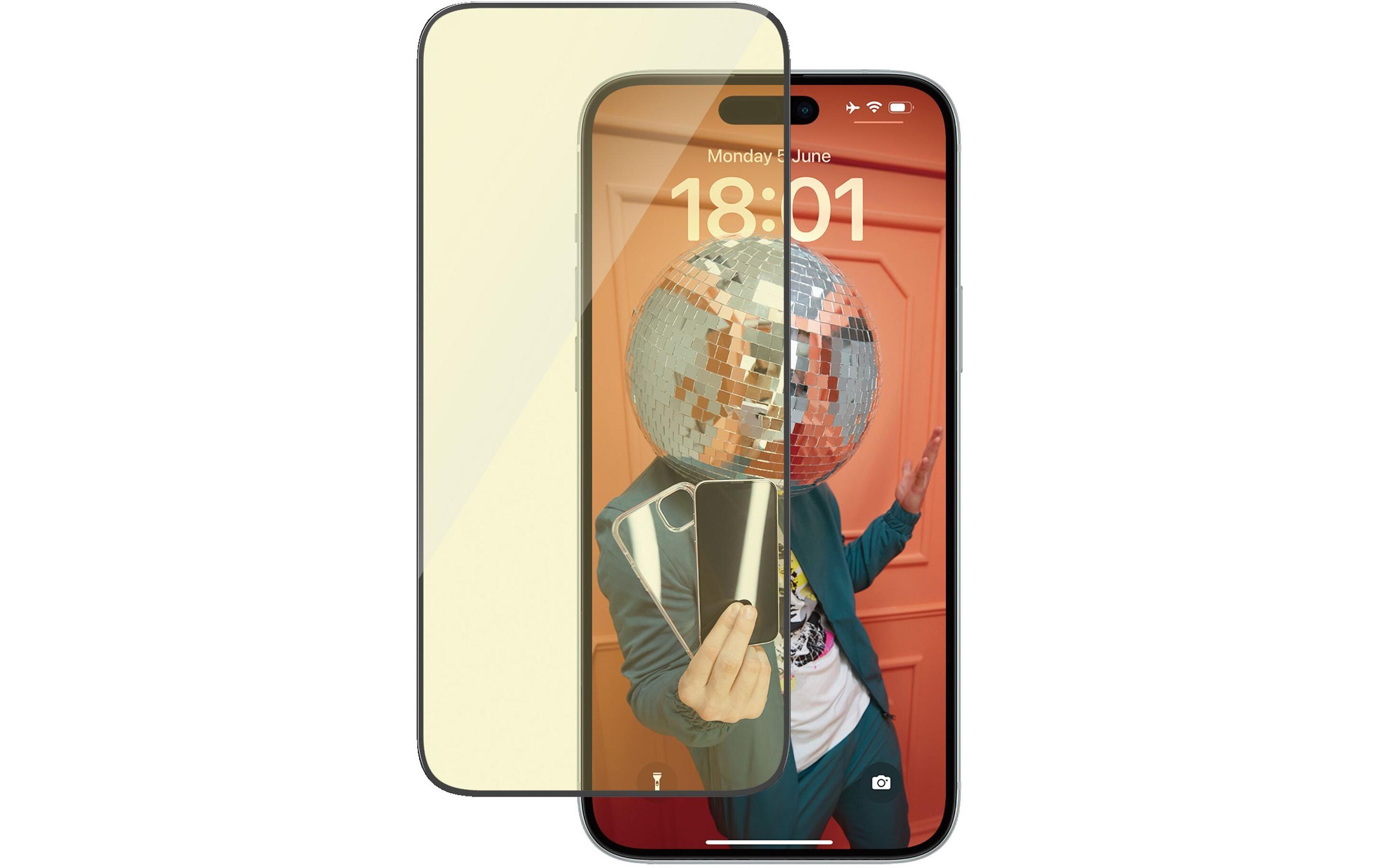 Displayschutz Anti Reflective iPhone 15 PlusAnti Reflective und BluelightUltra Wide Fit Displayschutz mit Applicator für das Apple iPhone 15 Plus