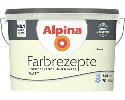 Alpina muurverf kleur recepten Balance 2.5 l