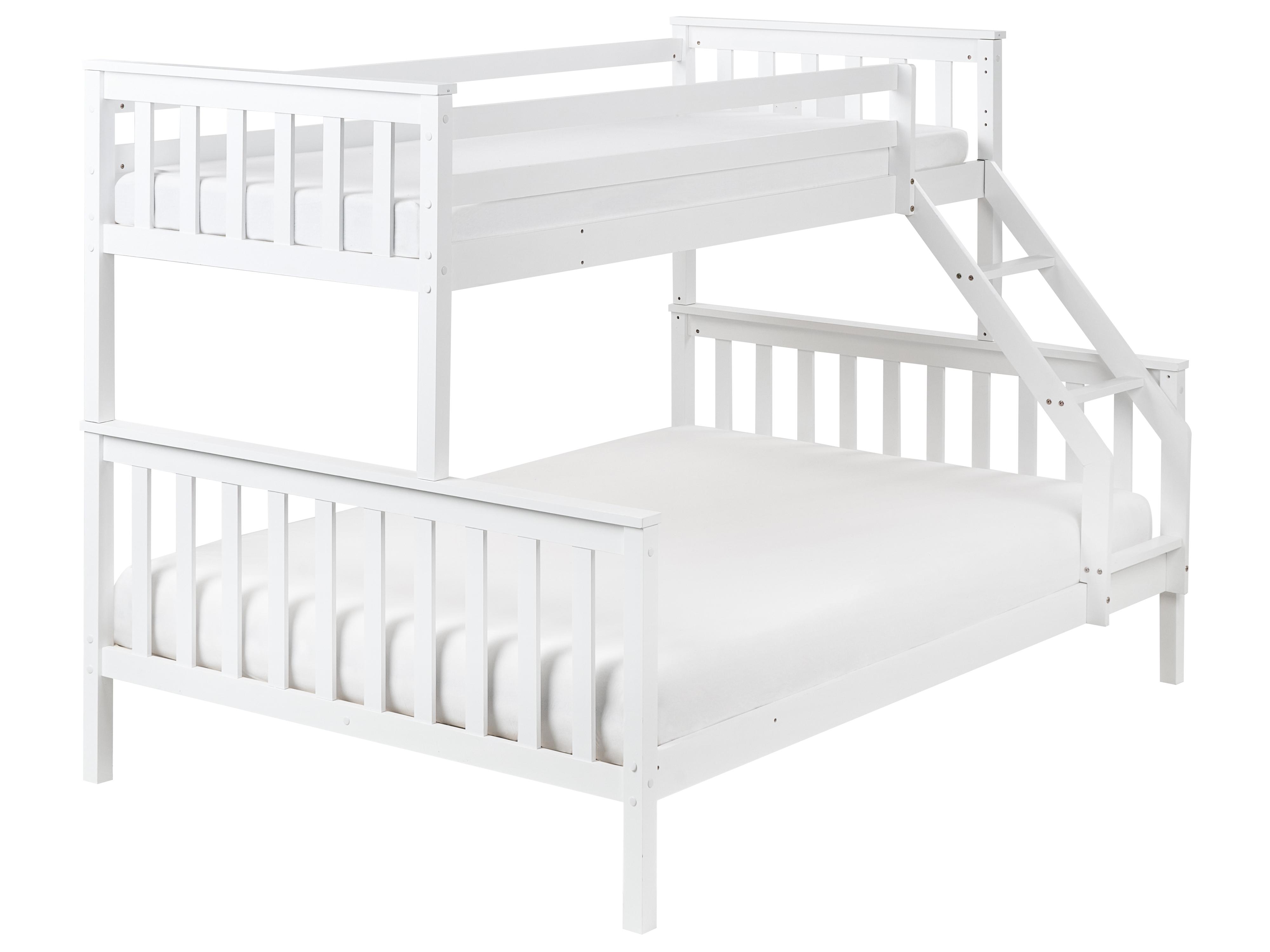 Hoogslaper Dennenhout BIERNE 90/140 x 200 cm Wit