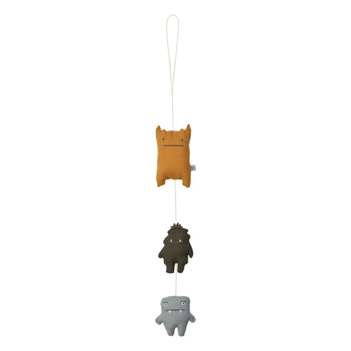 Liewood Mobile décoratif Waka en coton bio | Monsters blue mix