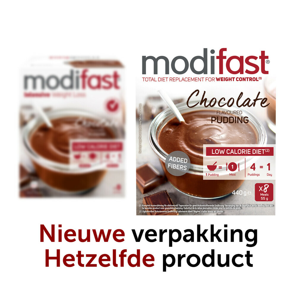 Modifast Intensive Pudding Chocolade8 x 55 gr
