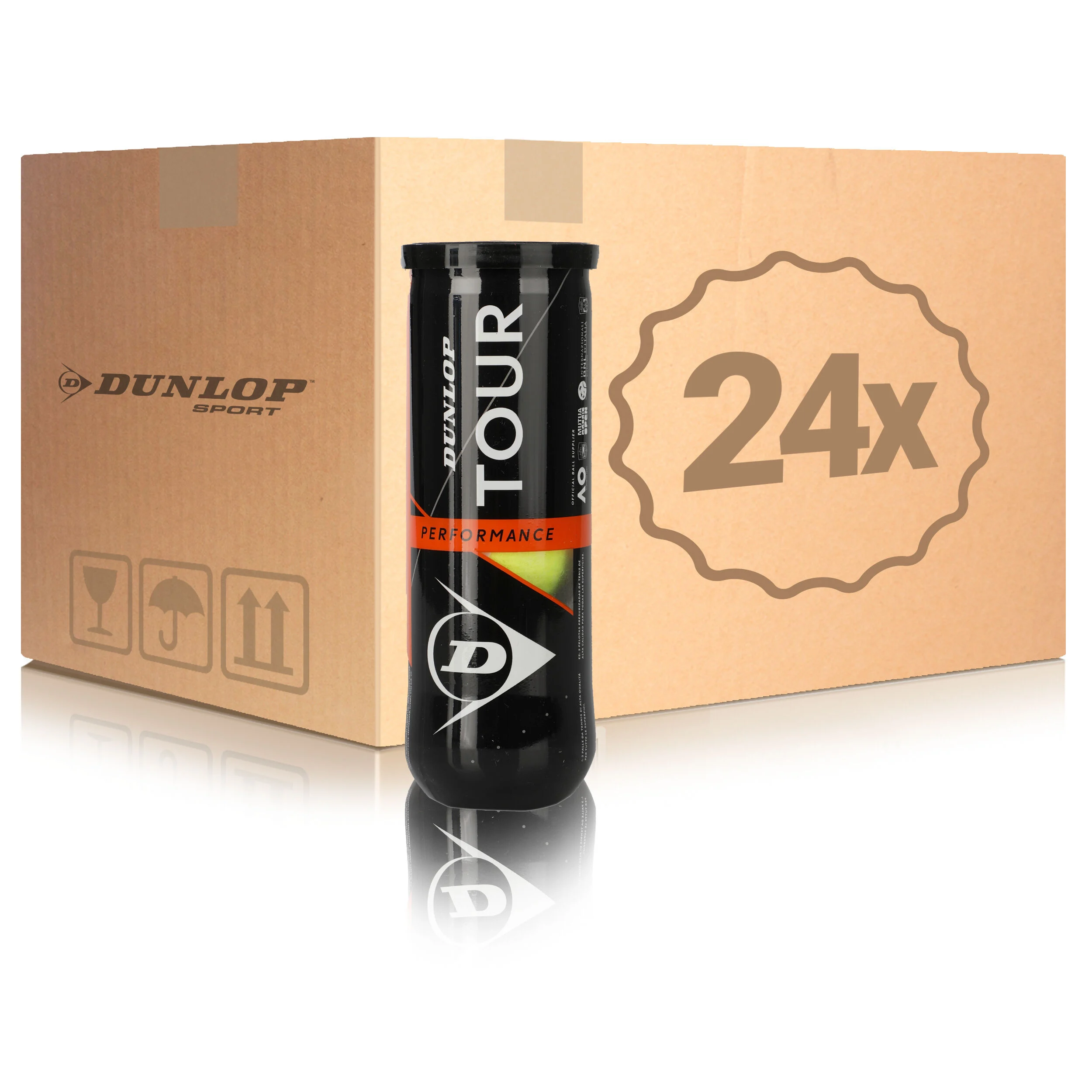 Dunlop Performance Tour Performance 24 Tubes De 3 En Carton