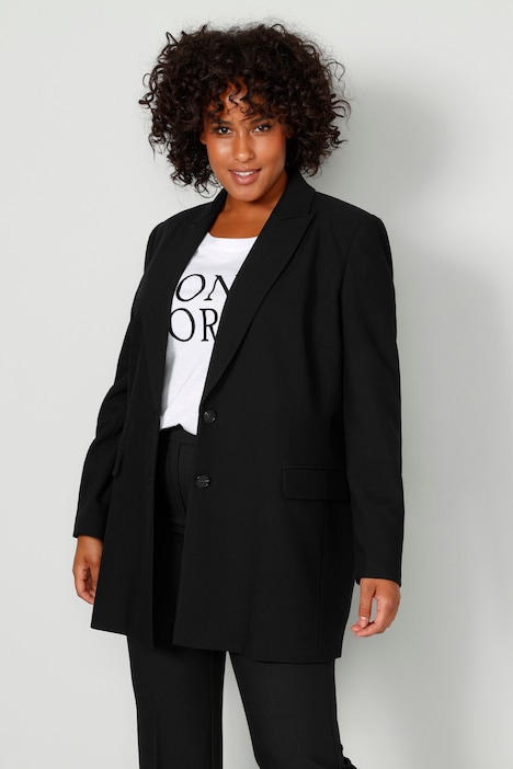 Blazer, Revers, Langarm, Komplettfutter