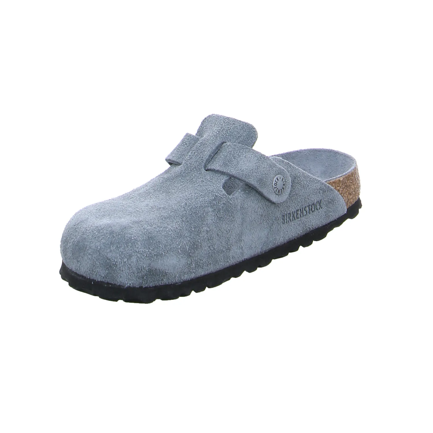 BIRKENSTOCK Bio-Fussbett Grau Leder
